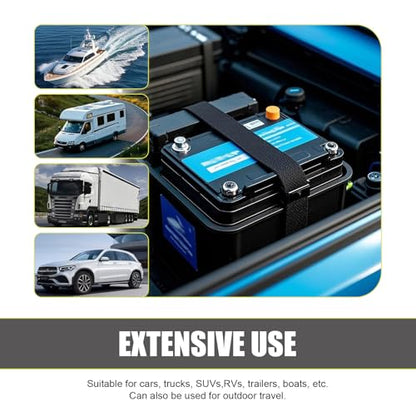 MLY 2PCS Adjustable Luggage Straps, Battery Box Strap Hold Down, 39 Inch Quick Release Buckle Straps, Multi-Functional Nylon Tie Down, Universal for Suitcase, Backpack & Outdoor, Secures Battery Box