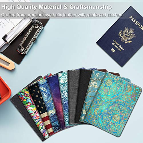 FINTIE Passport Holder, Slim Travel Wallet RFID Blocking Card Case Cover - color: US Flag
