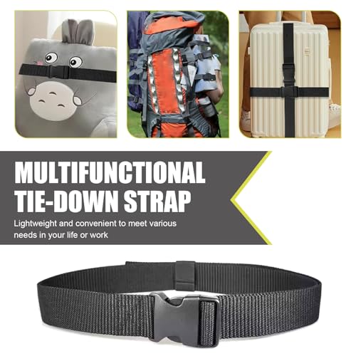MLY 2PCS Adjustable Luggage Straps, Battery Box Strap Hold Down, 39 Inch Quick Release Buckle Straps, Multi-Functional Nylon Tie Down, Universal for Suitcase, Backpack & Outdoor, Secures Battery Box