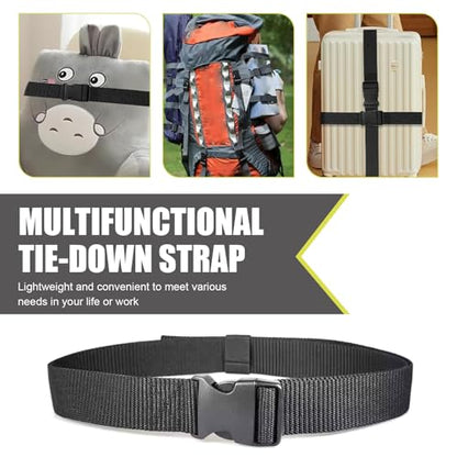 MLY 2PCS Adjustable Luggage Straps, Battery Box Strap Hold Down, 39 Inch Quick Release Buckle Straps, Multi-Functional Nylon Tie Down, Universal for Suitcase, Backpack & Outdoor, Secures Battery Box