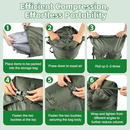Compression Sack, Ultralight Portable Stuff Sack for Sleeping Bag - size: Small