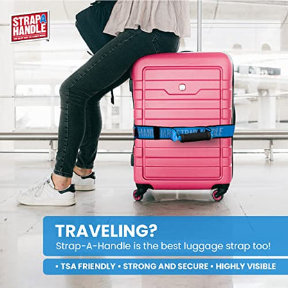 6' Carry Strap with Handle | 2-Pack | Adjustable Belt | Easy, Safe, Secure, Lifting, Moving, Carrying Heavy Boxes, Groceries | Best Luggage Strap (Strap-A-Handle 2 Pack - 6ft. Length, 40lb. Capacity) - color: 6' Length, 40lb. capacity - 2 Pack