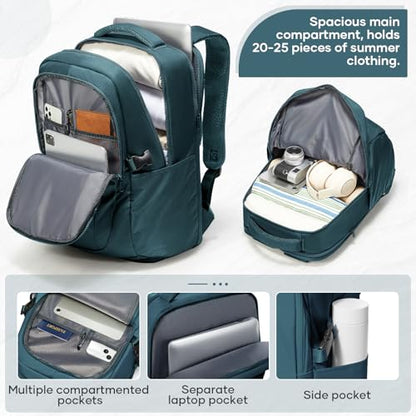 suwasp Large Travel Backpack for Women Men Mochila Airline Approved Carry On Personal Item Backpack Bag Frontier Airlines Personal Item Travel Bag Flight Approved Luggage Backpack - Blue - color: Peacock Blue