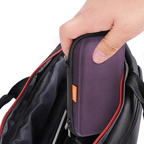 Portable Small Travel Bag, Hard EVA Protective Electronic Case - color: Purple