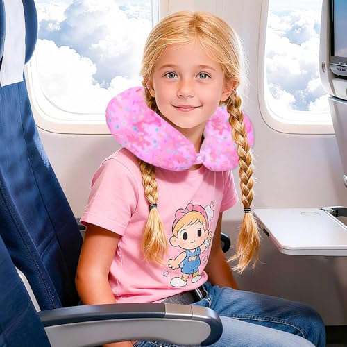 CCJPX 5PCS Kids Luggage Set for Girls, Carry-on Suitcase 18" Heart Pink - color: Ice cream pink 5pcs
