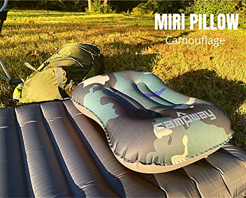 Ultralight Inflatable Camping and Travel Pillow - 2-Pack - Camouglage - color: Camouflage