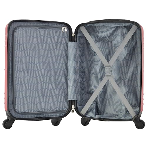 Travelers Club 22" Richmond Spinner Carry-On Luggage, Red - color: Red