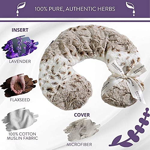 Sonoma Lavender Luxury Lavender Neck Pillow, Arctic Circle - color: Arctic Circle
