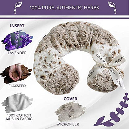 Sonoma Lavender Luxury Lavender Neck Pillow, Arctic Circle - color: Arctic Circle
