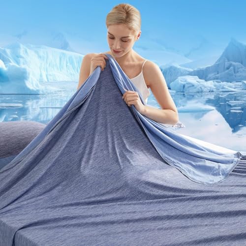 Marchpower Arc-Chill Cooling Blanket for Hot Sleepers Queen Size Blue - color: Blue, size: Queen 79" X 86"