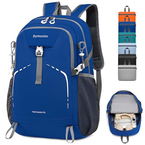 Lightweight Foldable 45L Large-Capacity Everyday Backpack (Blue) - color: 45l-blue