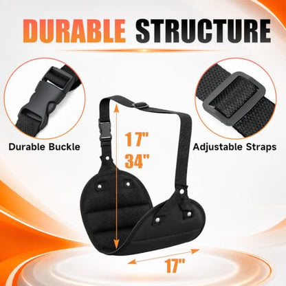6 Pcs Black Airplane Foot Hammock No Collapse Footrest Hammock with Extended Adjustment Strap Long Trip Foot Rest Airplane Travel Essentials for Long Flight Travel Office Home