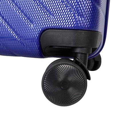 TRIPS RIDGELINE 28-Inch Lightweight Durable Hardside 8-Wheel Spinner Checked Suitcase Size Luggage, Wisteria - color: Wisteria, size: LARGE CHECKED