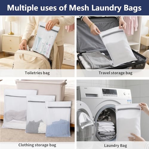 150L Laundry Bag Backpack with 3 Sizes Mesh Wash Bags and Shoulder Straps - color: Black, size: 150L