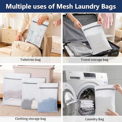 150L Laundry Bag Backpack with 3 Sizes Mesh Wash Bags and Shoulder Straps - color: Black, size: 150L