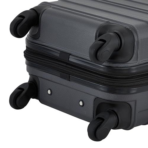 Travelers Club Phoenix Luggage, Blackened Pearl, 22-Inch Carry-On - color: Blackened Pearl, size: 1-Piece (22" Carry-On)