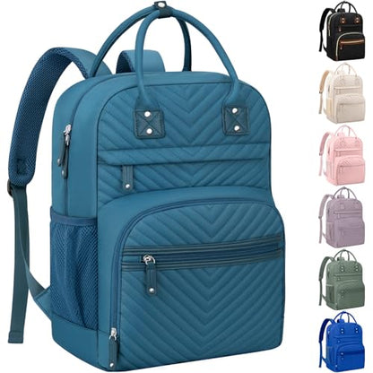 Tenot Diaper Bag Backpack for Women with Insulated Pockets Peacock Blue - color: Peacock Blue, style: Standard