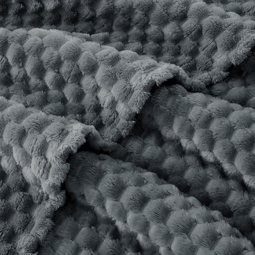 EXQ Home Turtle Shell Throw Blanket Charcoal Grey for Couch Gentle Soft - color: Charcoal Grey, size: Throw
