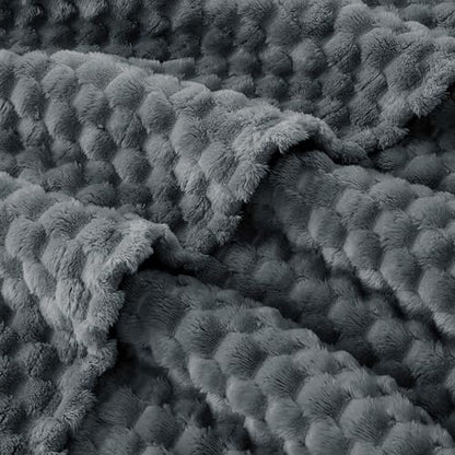 EXQ Home Turtle Shell Throw Blanket Charcoal Grey for Couch Gentle Soft - color: Charcoal Grey, size: Throw