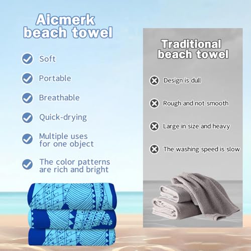 Shark Microfiber Beach Towel 35×70 Inch Fast Dry Lightweight Towel - color: Shark, size: 35*70Inch