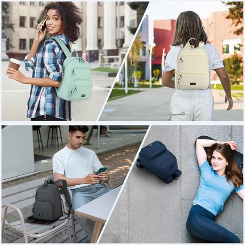 HanTrip 13 Inch Mini Small Travel Backpack Cary on For Women Men, Black - color: Black, size: 13 Inch