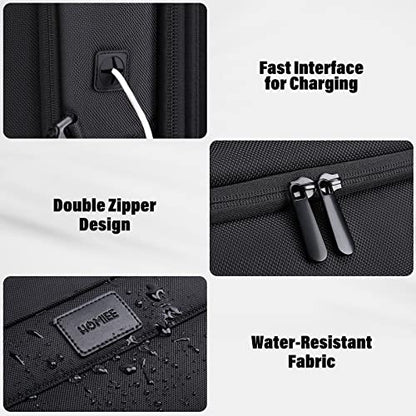 HOMIEE 50L Travel Backpack Carry On Luggage 22x14x9 Airline Approved - color: Black