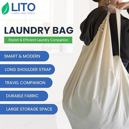 Laundry Bags| Storage bag| Heavy Duty Canvas Cotton Long Strap with Drawstring Closure| Travel Bag for Dirty Clothes| Hamper Liner Machine Washable large laundry bag Home College Dorm 1 Pack 28"x36" - size: 28"x36"-Pack of 1