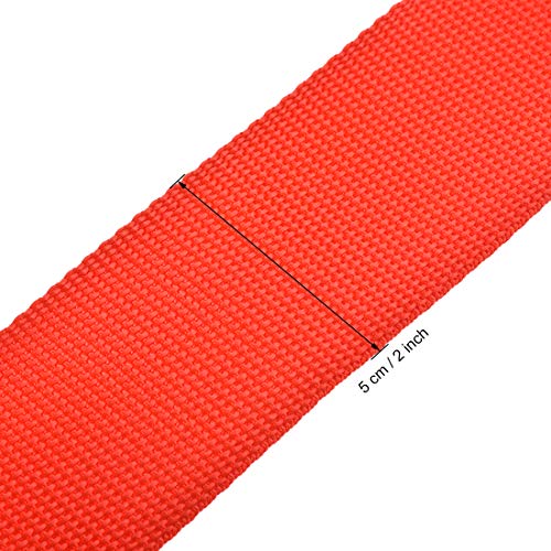 uxcell Luggage Straps Suitcase Belts with Buckle Label, 2x78 2Mx5cm Adjustable PP Travel Bag Packing Accessories, Red 2Pcs - color: Red
