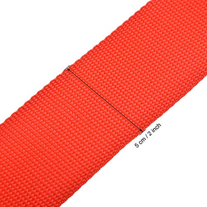 uxcell Luggage Straps Suitcase Belts with Buckle Label, 2x78 2Mx5cm Adjustable PP Travel Bag Packing Accessories, Red 2Pcs - color: Red
