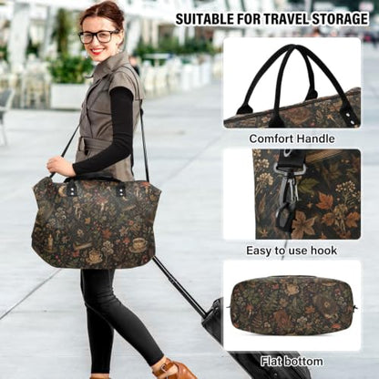 Mushroom Quilted Travel Bags Weekender Duffle Bags - color: Color 17