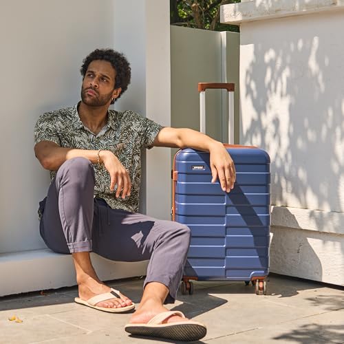 Vipbox Carry On Luggage 20 Inch Hardside PC Travel Suitcase, Classic Blue - color: Classic Blue, size: 20 inch