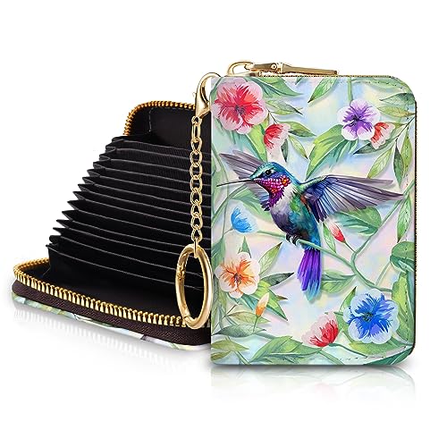 Blusabaca RFID Credit Card Holder Small Women Travel Wallet, Bird - color: Bird