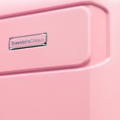 Traveler's Choice Pagosa Hardshell Expandable Luggage with Spinner Wheels, Pink, 30-Inch Large - color: Pink, size: 30-Inch Large