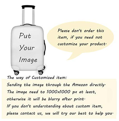 Personalized Luggage Cover Spandex Suitcase Protector Washable Travel Baggage Covers 0-customize - color: 0-customize, size: S(18"-21"cover)