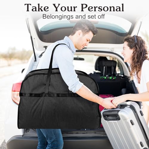 Limoomil 43" 6"‑Gusset Waterproof Foldable Suit Bag, Darkgrey - color: Darkgrey, size: 42" x 24" x 6"
