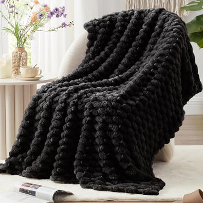 EXQ Home Large Turtle Shell Fleece Throw Blanket for Couch and Bed Black - color: Black#large Turtle, size: Throw