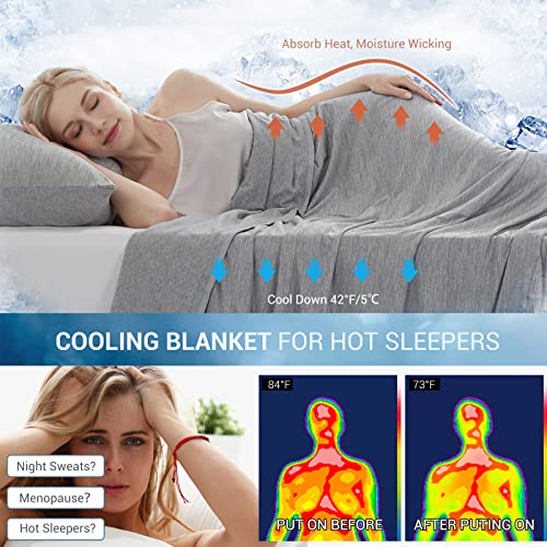 Marchpower Arc-Chill Cooling Blanket for Hot Sleepers King Size Gray - color: Gray, size: King 90" X 108"