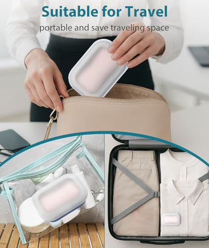 Quatish Large Leakproof Travel Soap Case, Solid Shampoo Bar Holder, Blue - color: Blue, size: Large
