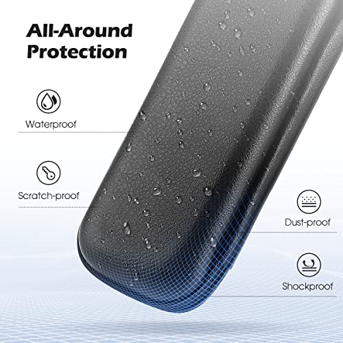 AGPTEK Case Holder for Apple Pencil, Slim PU Hard Leather Carrying Pouch - color: Black
