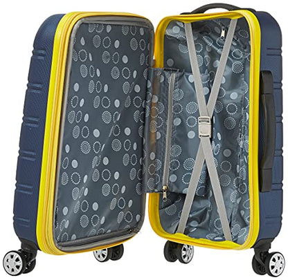 Rockland Melbourne Hardside Expandable Spinner Wheel Luggage, Carry-On 20", Navy - color: Navy, size: Carry-On 20"