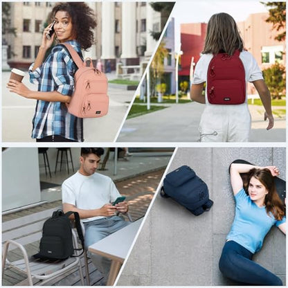 HanTrip 13 Inch Mini Small Travel Backpack Cary on For Women Men, Cyan - color: Cyan, size: 13 Inch