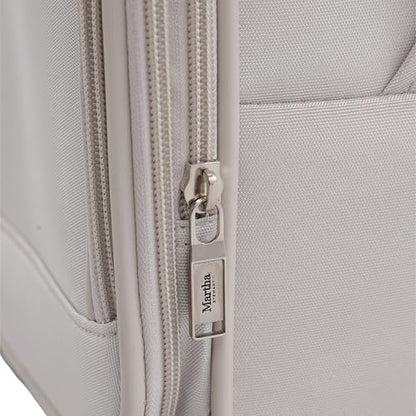 Martha Stewart Softside Carry-On Luggage, Light Grey - color: Light Grey, size: 22"