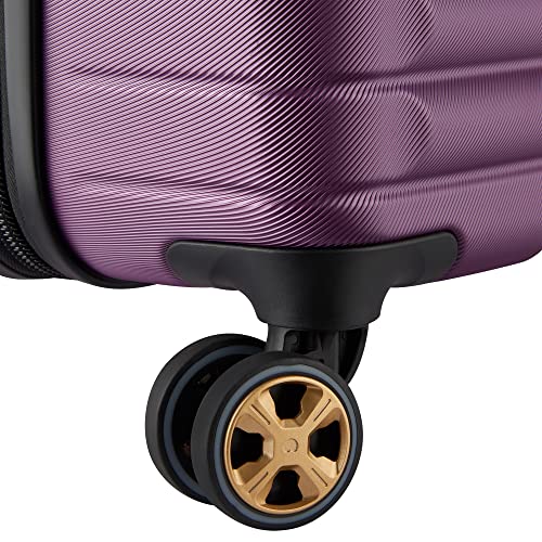 DELSEY PARIS Cruise 3.0, 26 Inch Checked Trunk Luggage, Plum - color: Plum, size: Checked 26 Inch Trunk