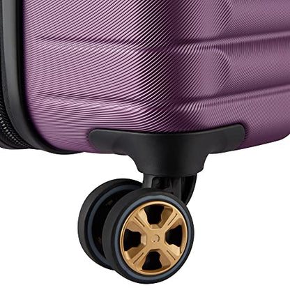 DELSEY PARIS Cruise 3.0, 26 Inch Checked Trunk Luggage, Plum - color: Plum, size: Checked 26 Inch Trunk