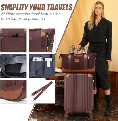 Cosbarn Carry On Luggage,3 Piece Luggage Set,22x14x9 Airline Approved - color: CarmineRed