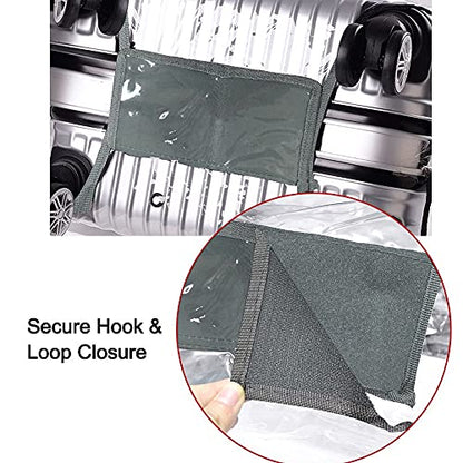 20 Inch Carry On Luggage Covers for Suitcase TSA Approved - color: Full Clear, size: S (19-20 Inch Suitcase)