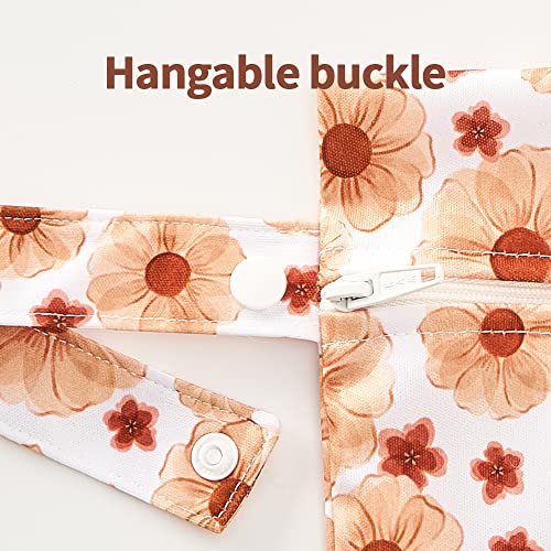 Happy Flute 3 Set Wet Bag Storage Bag Waterproof Washable for Baby - color: Flower