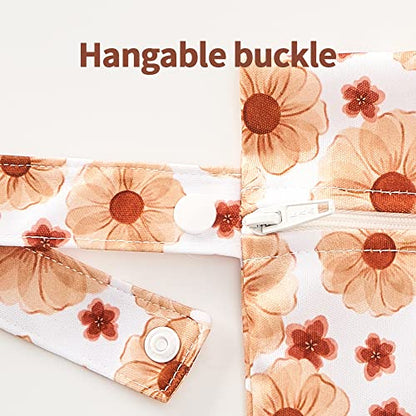 Happy Flute 3 Set Wet Bag Storage Bag Waterproof Washable for Baby - color: Flower