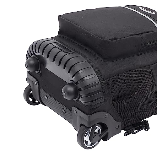 Travelers Club 18" Rolling Backpack with Shoulder Straps, Black - color: Black, size: 18 Inch