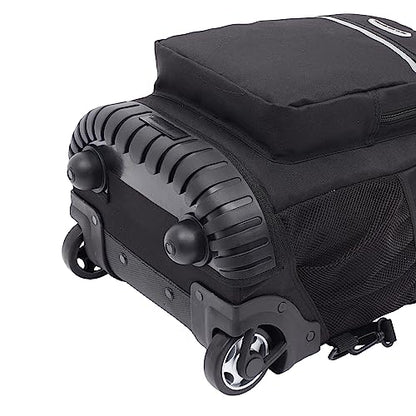 Travelers Club 18" Rolling Backpack with Shoulder Straps, Black - color: Black, size: 18 Inch